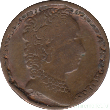 Монета. Австрийские Нидерланды. 1 лиард 1750 год. Мария Терезия. (Рука).