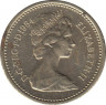 Монета. Великобритания. 1 фунт 1984 год. рев.