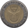 Монета. Южно-Африканская республика (ЮАР). 5 рандов 2020 год. ав.