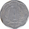 Монета. Восточные Карибские государства. 1 цент 1991 год. ав.