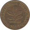  Монета. ФРГ. 10 пфеннигов 1982 год. Монетный двор - Штутгарт (F). ав.
