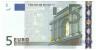 Банкнота. Европейский Центробанк. 5 евро 2002 год. Франция. Тип 8u (1).