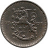 Аверс.Монета. Финляндия. 1 марка 1951 год. Железо.