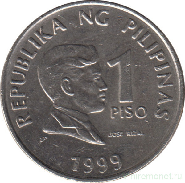 Монета. Филиппины. 1 песо 1999 год.