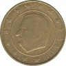 Монета. Бельгия. 10 центов 2001 год. ав.