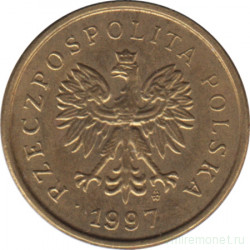 Монета. Польша. 2 гроша 1997 год.