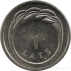 Монета. Латвия. 1 лат 2009 год. Кольцо.