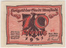 Бона. Нотгельд. Германия. Город Арнштадт. 10 пфеннигов 1921 год. Реверс 4. Вариант 43.1.4. ав.