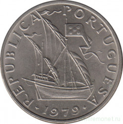 Монета. Португалия. 5 эскудо 1979 год.