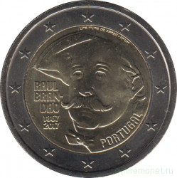 Монета. Португалия. 2 евро 2017 год. 150 лет со дня рождения Рауля Брандуша.