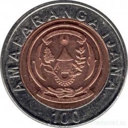Монета. Руанда. Набор 5 штук. 5, 10, 20, 50, 100 франков 2003 - 2011 год.