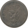  Монета. Норвегия. 5 крон 1963 год. ав.