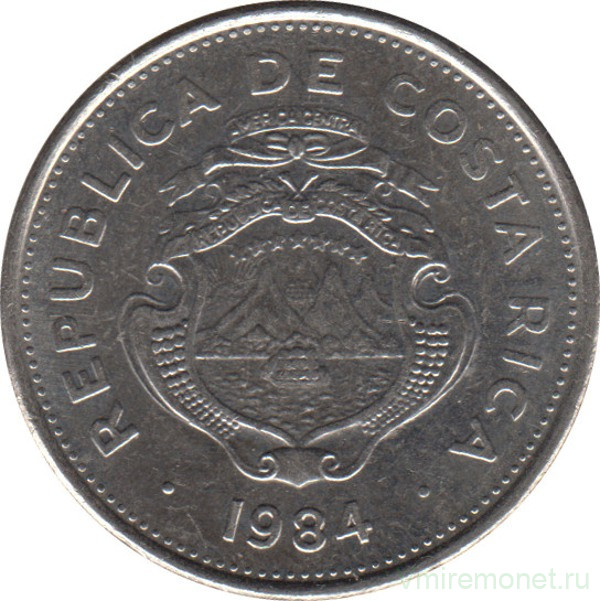 Монета. Коста-Рика. 2 колона 1984 год.