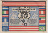 Бона. Нотгельд. Германия. Город Бремен. 50 пфеннигов 1923 год. Серия А. Вариант 166.1.2.1. ав.