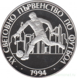 Монета. Болгария. 100 левов 1993 год. XV чемпионат мира по футболу 1994.