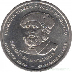 Монета. Португалия. 200 эскудо 2000 год. Фернан Магеллан.