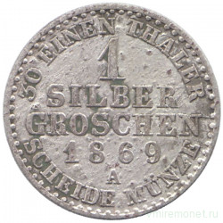 Монета. Германия. Пруссия. 1 грошен 1869 год. А. 