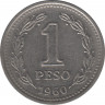 Монета. Аргентина. 1 песо 1960 год. ав.