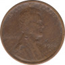 Монета. США. 1 цент 1916 год. Монетный двор S. ав.