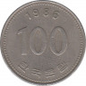 Монета. Южная Корея. 100 вон 1986 год. ав.