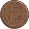 Монета. Южно-Африканская республика (ЮАР). 5 центов 2002 год. ав.