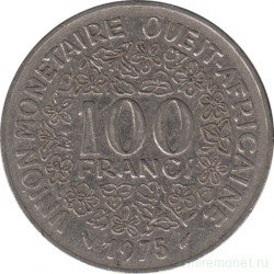 Монета. Западноафриканский экономический и валютный союз (ВСЕАО). 100 франков 1975 год.