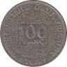 Монета. Западноафриканский экономический и валютный союз (ВСЕАО). 100 франков 1975 год. ав.