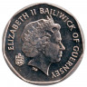 Монета. Гернси. 20 пенсов 2012 год.