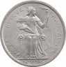 Монета. Новая Каледония. 1 франк 1977 год. ав.