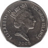 Монета. Соломоновы острова. 50 центов 2005 год. рев.
