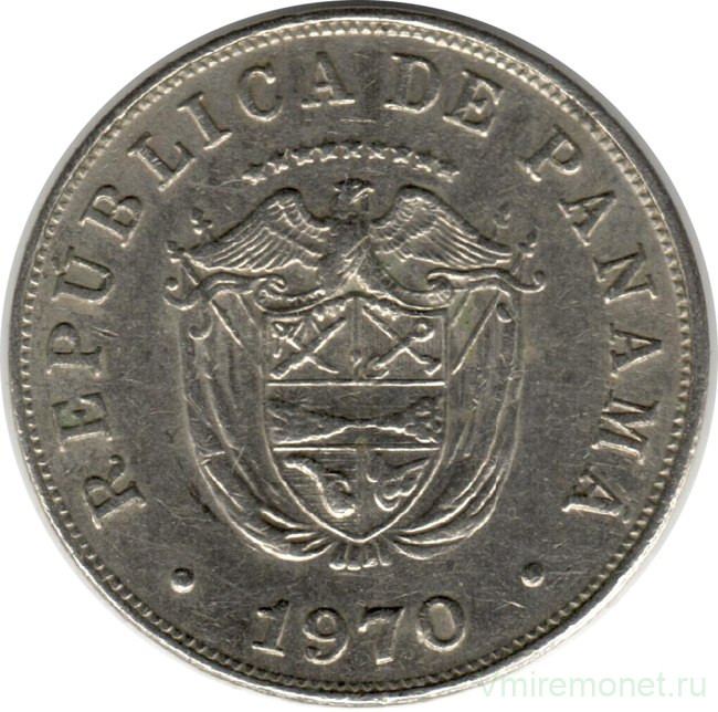 Монета. Панама. 5 сентесимо 1970 год. Монета. Панама. 5 сентесимо 1970 год.