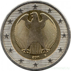 Монета. Германия. 2 евро 2011 год (G).
