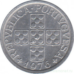 Монета. Португалия. 10 сентаво 1976 год.