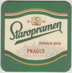 Подставка. Пиво "Старопрамен", Россия.