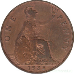 Монета. Великобритания. 1 пенни 1935 год.