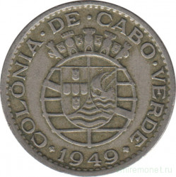 Монета. Кабо-Верде. 1 эскудо 1949 год.