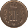  Монета. Люксембург. 20 франков 1981 год. ав.