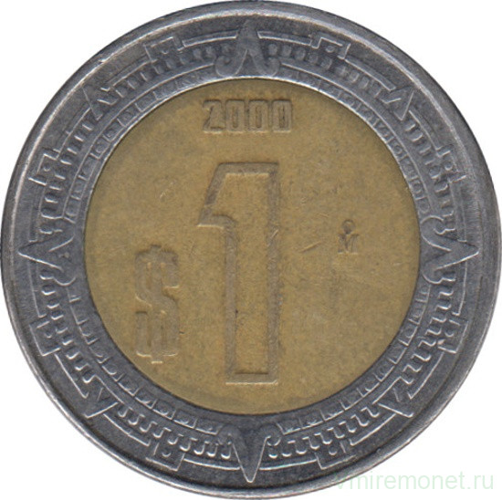 Монета. Мексика. 1 песо 2000 год.