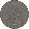 Монета. Восточные Карибские государства. 25 центов 1981 год. ав.