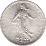  Монета. Франция. 1 франк 1915 год. рев.
