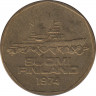 Монета. Финляндия. 5 марок 1974 год. Ледокол Варма. ав.