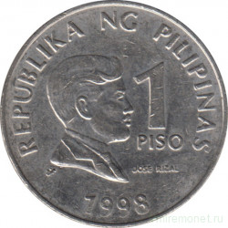 Монета. Филиппины. 1 песо 1998 год.