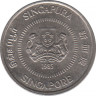 Монета. Сингапур. 10 центов 1985 год. ав.