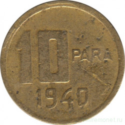 Монета. Турция. 10 пара 1940 год.