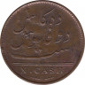 Монета. Британская Индия. Мадрас. 10 кэш 1808 год. рев.