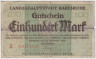 Бона. Нотгельд. Германия. Город Карлсруэ. 100 марок 1922 год. ав.