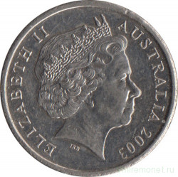 Монета. Австралия. 5 центов 2003 год.