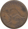 Монета. Австралия. 1 пенни 1963 год. ав.
