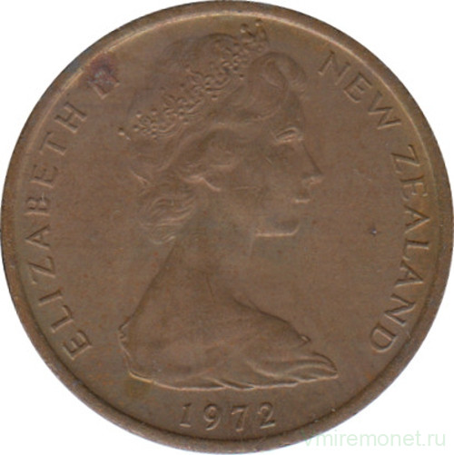 Монета. Новая Зеландия. 1 цент 1972 год.