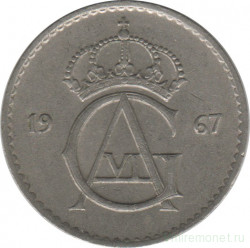 Монета. Швеция. 50 эре 1967 год. 